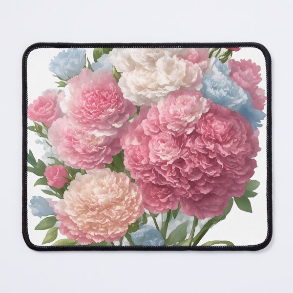 Item preview, Pastel Fantasy Carnation Bouquet Sticker: Charming 3D Vector Art (128) designed and sold by WASjourney.