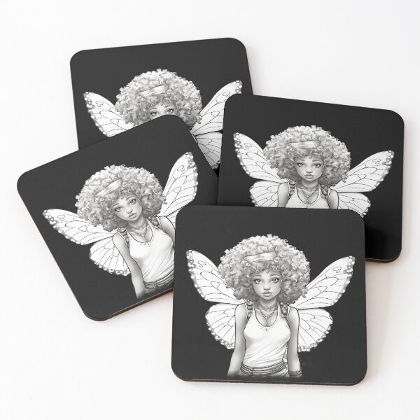 Item preview, Beautiful Black and White Fairy designed and sold by Sacred-Circle.