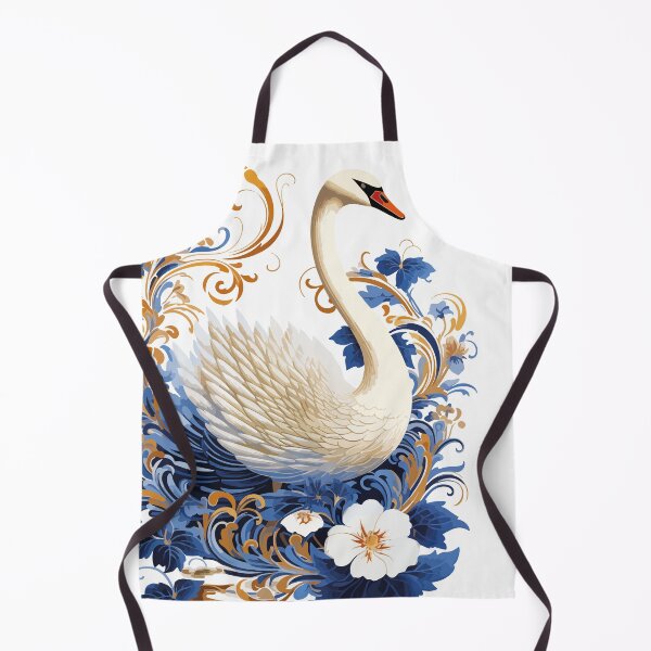 Item preview, Art Nouveau - swan and flowers designed and sold by ArtNouveau-Deco.