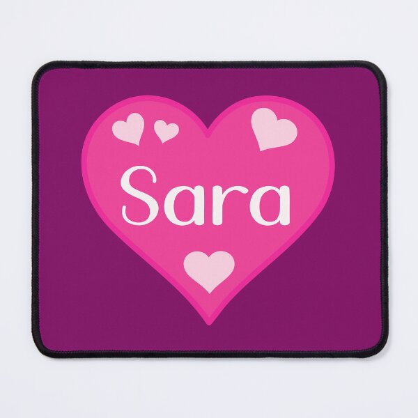 Item preview, Sara Name Pink Heart designed and sold by Jeallan Designs.