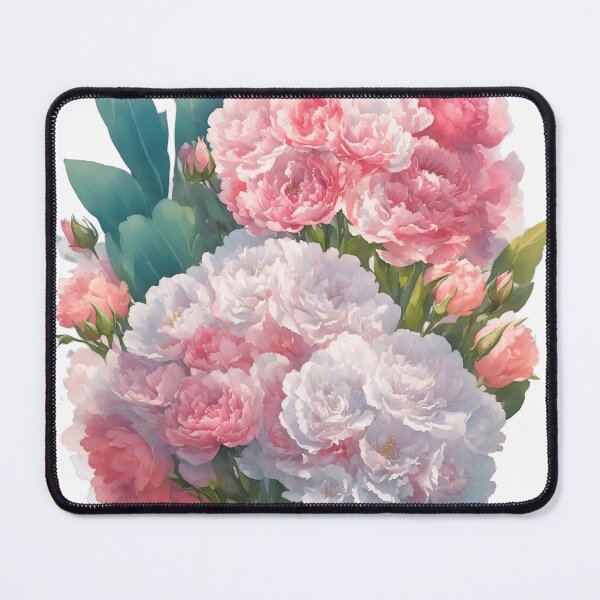 Item preview, Pastel Fantasy Carnation Bouquet Sticker: Enchanting 3D Vector Artistry (129) designed and sold by WASjourney.