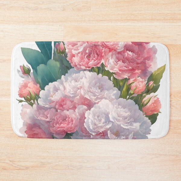 Item preview, Pastel Fantasy Carnation Bouquet Sticker: Enchanting 3D Vector Artistry (129) designed and sold by WASjourney.