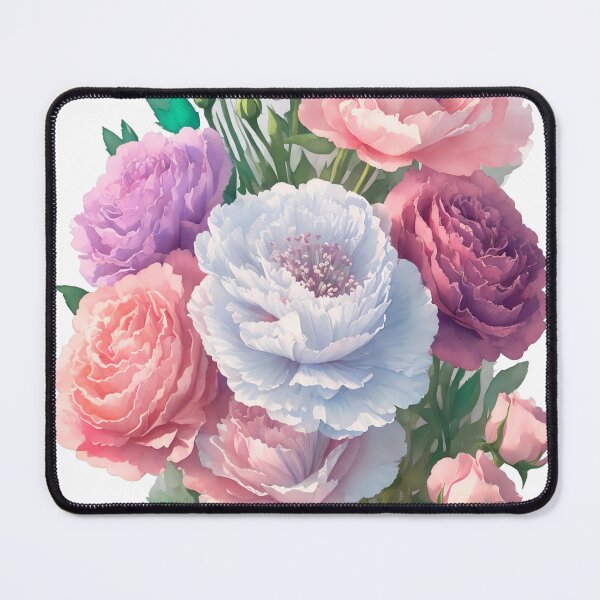 Item preview, Whimsical Carnation Bouquet Sticker: Charming 3D Vector Art (130) designed and sold by WASjourney.