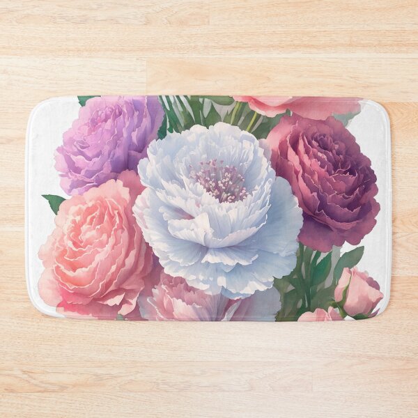 Item preview, Whimsical Carnation Bouquet Sticker: Charming 3D Vector Art (130) designed and sold by WASjourney.