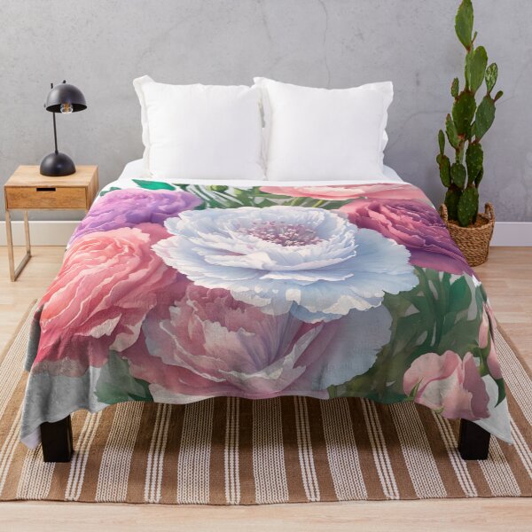 Item preview, Whimsical Carnation Bouquet Sticker: Charming 3D Vector Art (130) designed and sold by WASjourney.