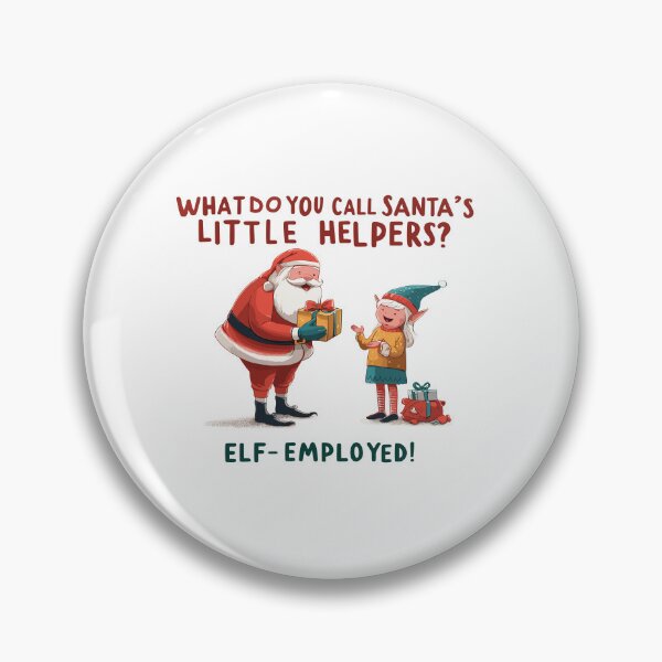 Artikelvorschau, Weihnachtsmann, der als Elf angestellt ist, macht Kind ein Geschenk: Lustiger Weihnachtswitz entworfen und verkauft von Custom Crest.