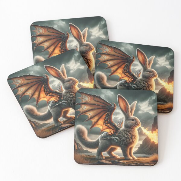 Item preview, Fire Breathing Bunny Dragon #03 designed and sold by BeNiceOrDie.