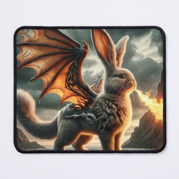 Item preview, Fire Breathing Bunny Dragon #03 designed and sold by BeNiceOrDie.
