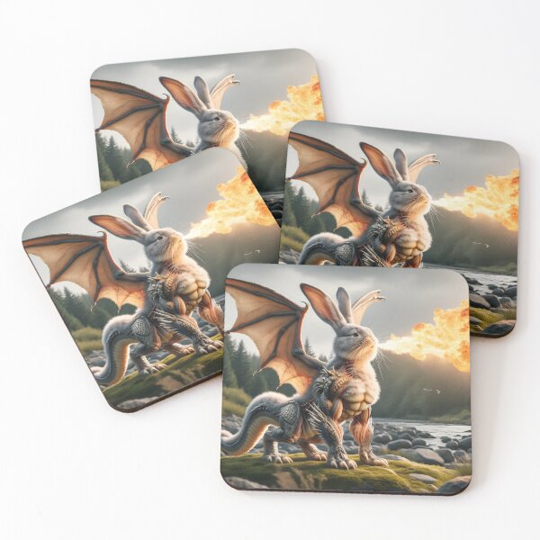 Item preview, Fire Breathing Bunny Dragon #05 designed and sold by BeNiceOrDie.
