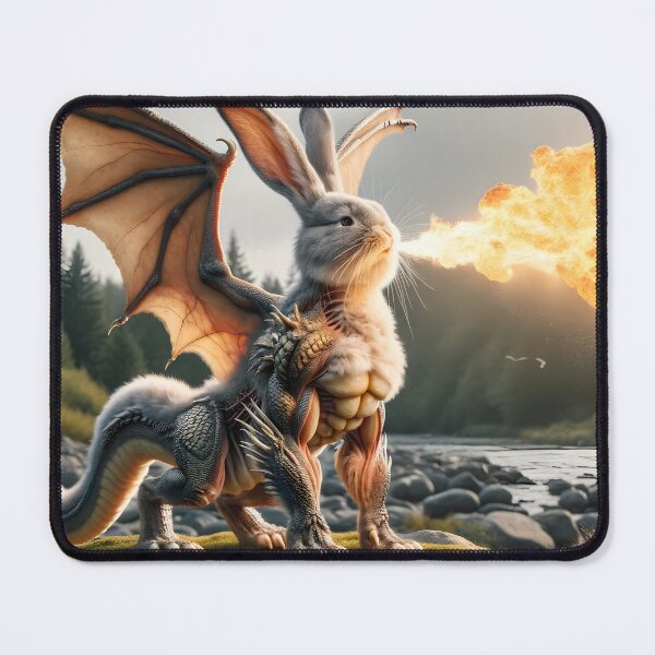 Item preview, Fire Breathing Bunny Dragon #05 designed and sold by BeNiceOrDie.