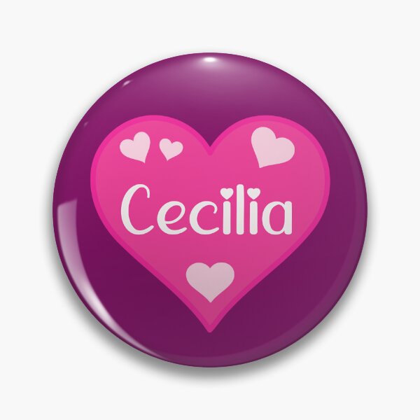 Item preview, Cecilia Name Pink Heart  designed and sold by Jeallan Designs.