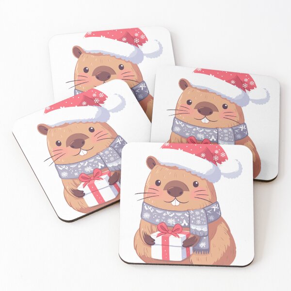 Item preview, Capybara Christmas - Kawaii Capybara designed and sold by JessArty ⭐⭐⭐⭐⭐.