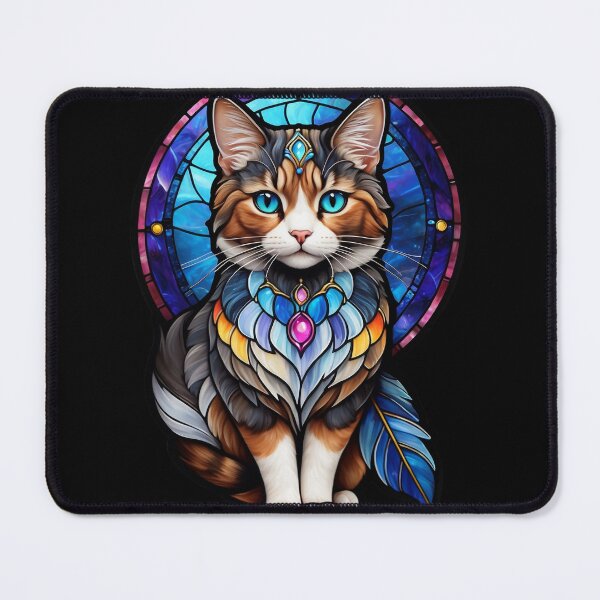 Item preview, Stained Glass Calico Cat designed and sold by Desfix.