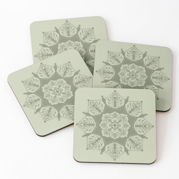 Item preview, Poinsettia Mandala - Tea + Sage designed and sold by Irene Estelle.