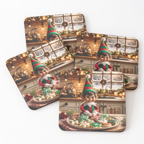 Item preview, elf preparing cookies designed and sold by Filpasel.