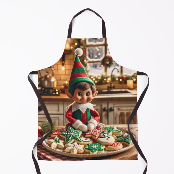 Item preview, elf preparing cookies designed and sold by Filpasel.