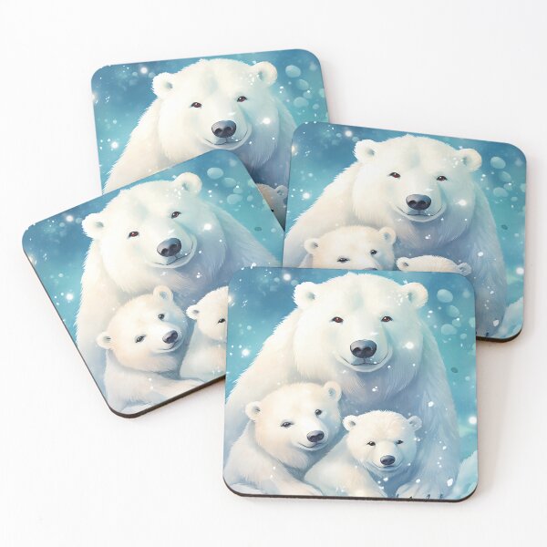 Item preview, Cute polar bear faily designed and sold by cute-animals99.