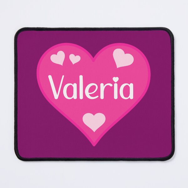 Item preview, Valeria Name Pink Heart  designed and sold by Jeallan Designs.