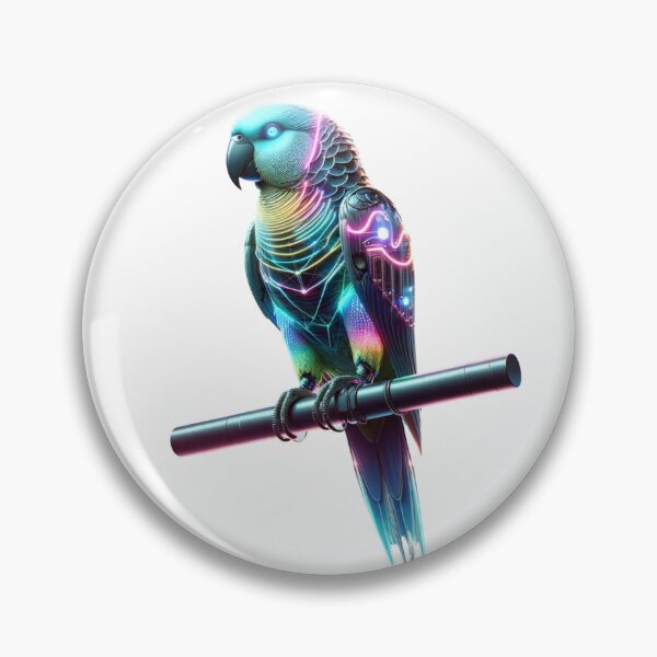 Item preview, Rainforest Raver - Neon Parrot designed and sold by MrAI-Store.
