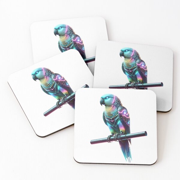 Item preview, Rainforest Raver - Neon Parrot designed and sold by MrAI-Store.