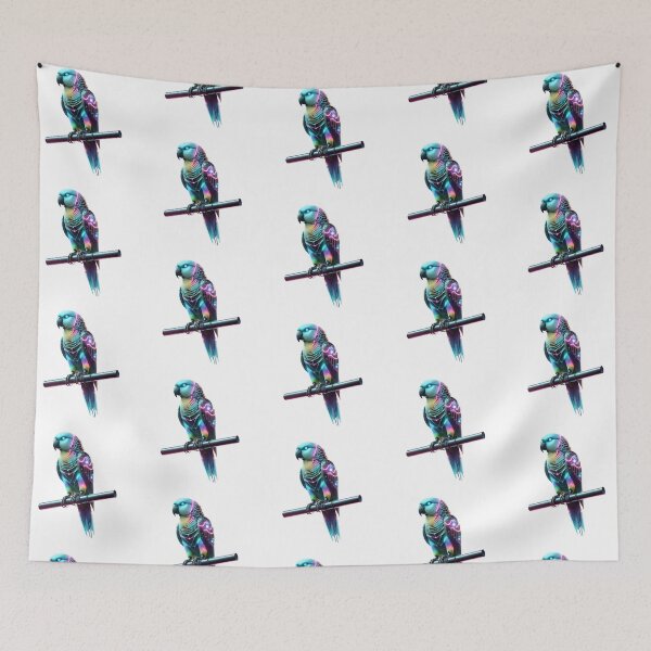 Item preview, Rainforest Raver - Neon Parrot designed and sold by MrAI-Store.