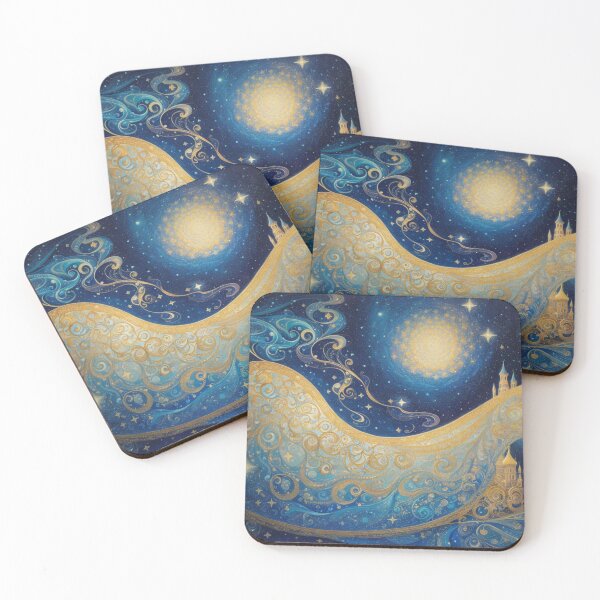 Item preview, 003 Whimsical illustration of a Magical Night designed and sold by Alexis Art Collection.