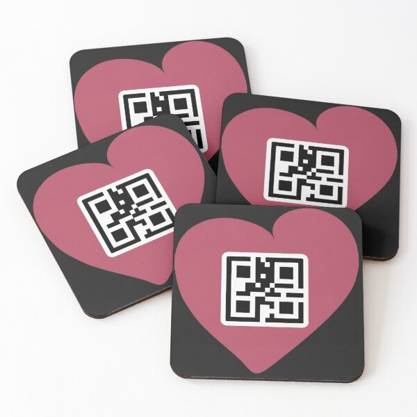 Artikelvorschau, QR ROSA HERZ entworfen und verkauft von Studio-DesignWw.