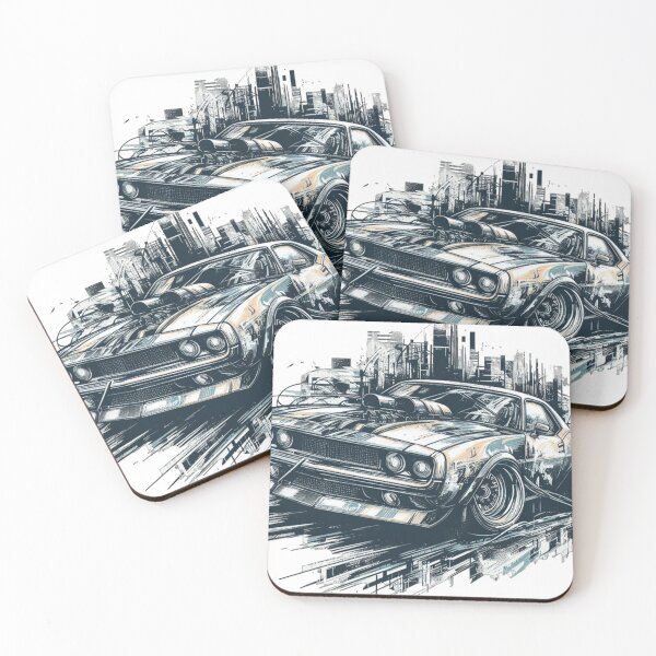 Item preview, muscle car, American designed and sold by KICIART.