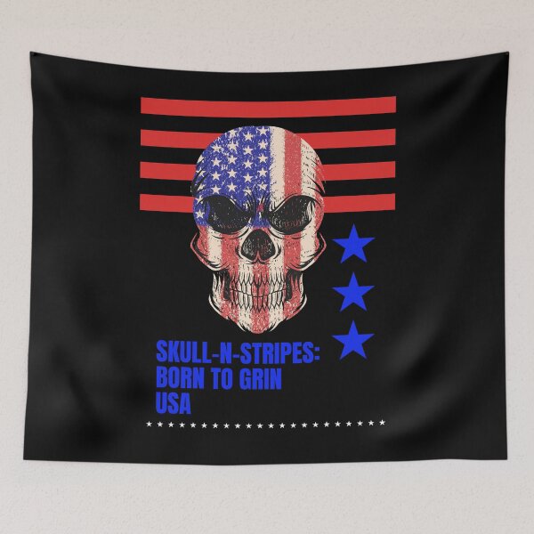 Item preview, Skull-n-Stripes: Grinning Freedom designed and sold by exclusivebucket.