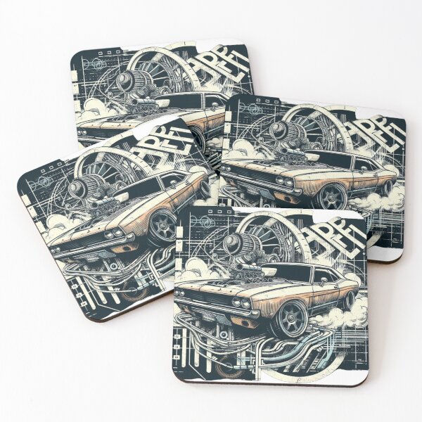 Item preview, muscle car, American designed and sold by KICIART.