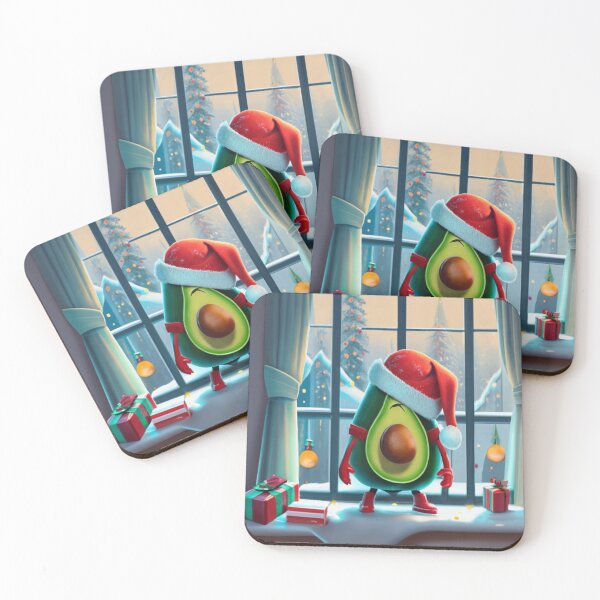 Item preview, Exhausted Christmas Avocado in Santa's Hat designed and sold by Studio-DesignWw.