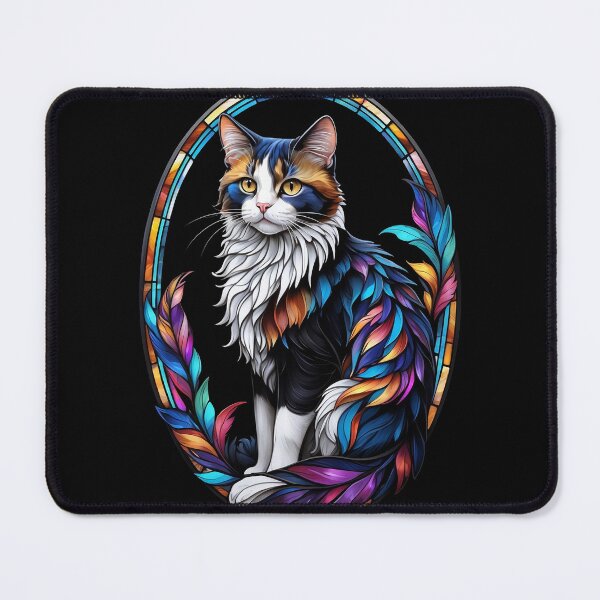 Item preview, Stained Glass Calico Cat designed and sold by Desfix.
