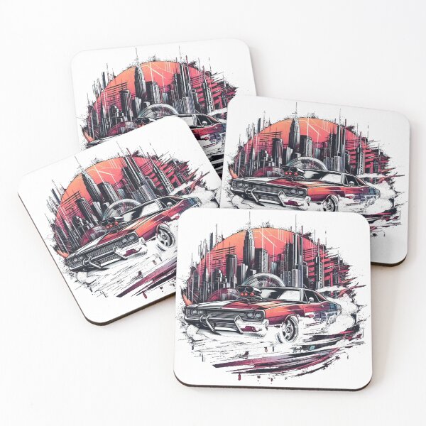 Item preview, muscle car, American designed and sold by KICIART.