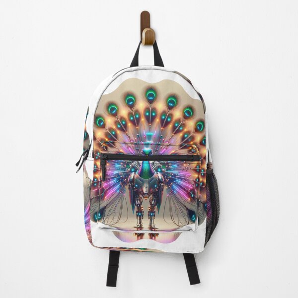 Item preview, Garden Glitch - Cyber Peacock designed and sold by MrAI-Store.
