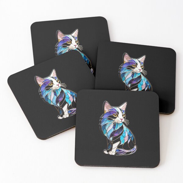 Item preview, Stained Glass Calico Cat designed and sold by Desfix.
