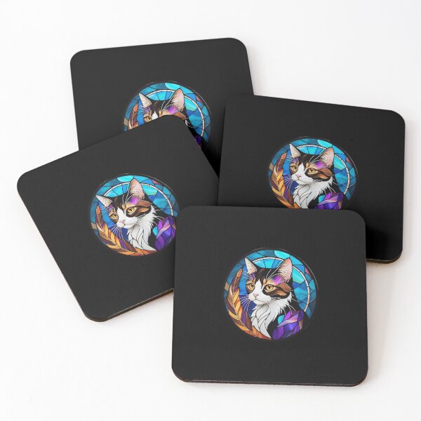 Item preview, Stained Glass Calico Cat designed and sold by Desfix.