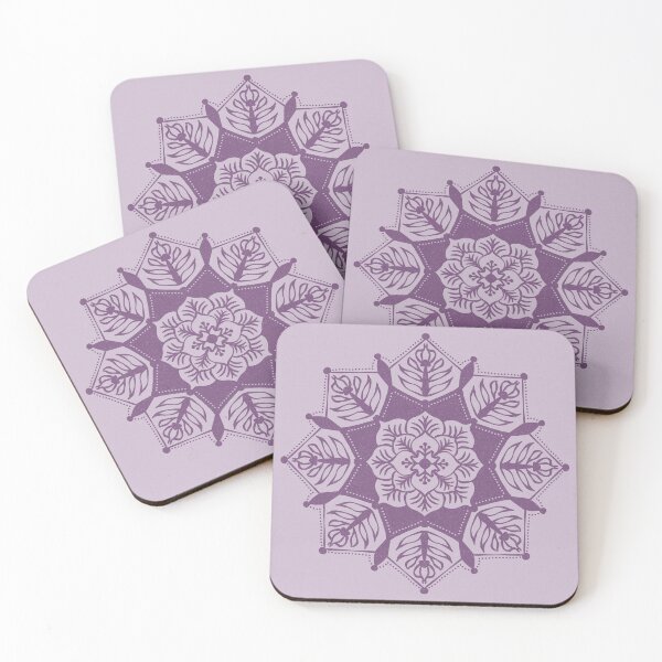 Item preview, Poinsettia Mandala - Dust + Plum designed and sold by Irene Estelle.