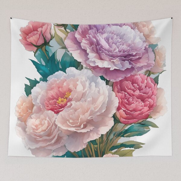Item preview, Charming Pastel Bouquet Sticker: Enchanting 3D Vector Art (131) designed and sold by WASjourney.