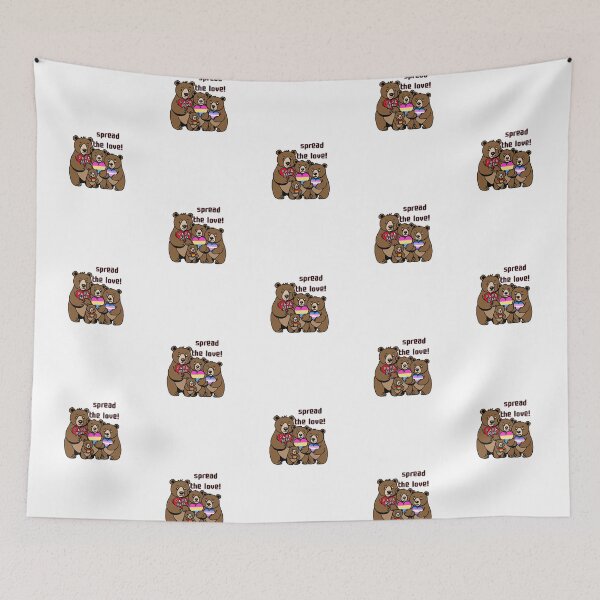 Item preview, spread the love papa bear and cubs (LGBTQIA+) designed and sold by clayyjayy.