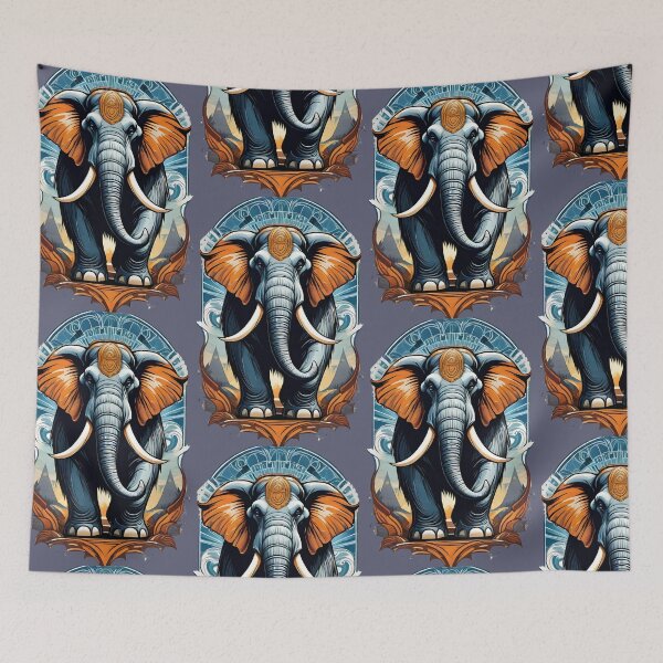 Item preview,  "Woolly Mammoth Wonder: Prehistoric Majesty Illustrated" designed and sold by ArtistKunal123.
