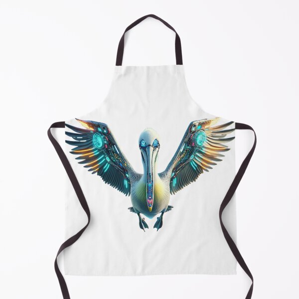 Item preview, Digital Soarer - Neon Pelican designed and sold by MrAI-Store.