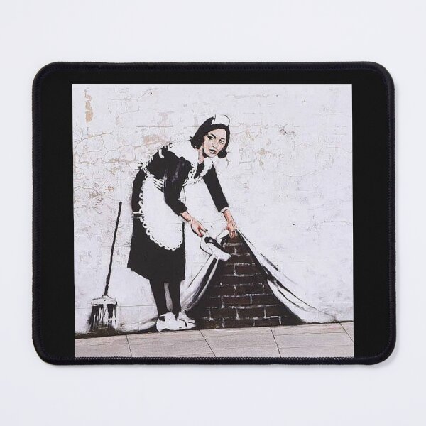 Item preview, Banksy Maid Keep Streets Clean designed and sold by AllThatIsWelsh.