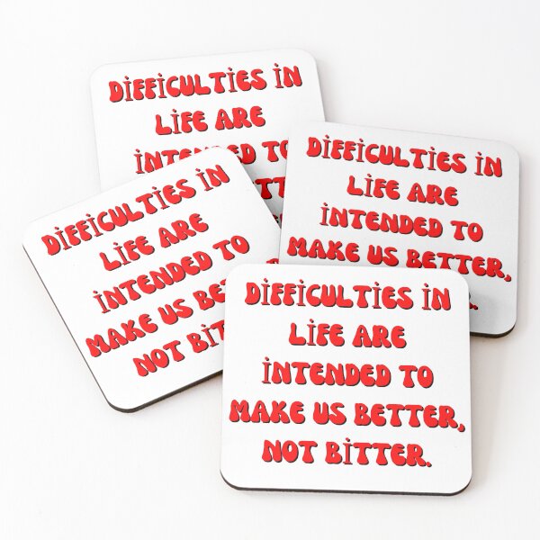Item preview, Difficulties in life are intended to make us better, not bitter.| Posters | Car Sticker | Phone cases | Wall Art | Home & Living | Gifts | Accessories Sticker designed and sold by MGBLSTORE.