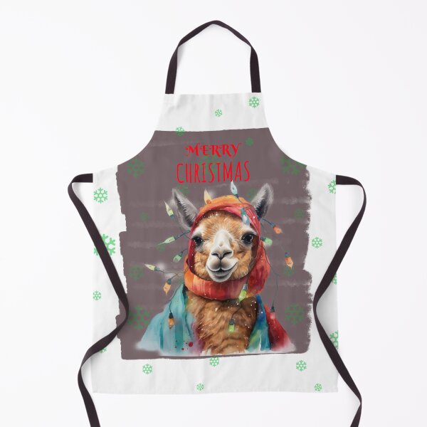 Item preview, Cute Lama in Christmas Tree Lights Festive Mood Xmas Gifts designed and sold by OliveAndSnow.