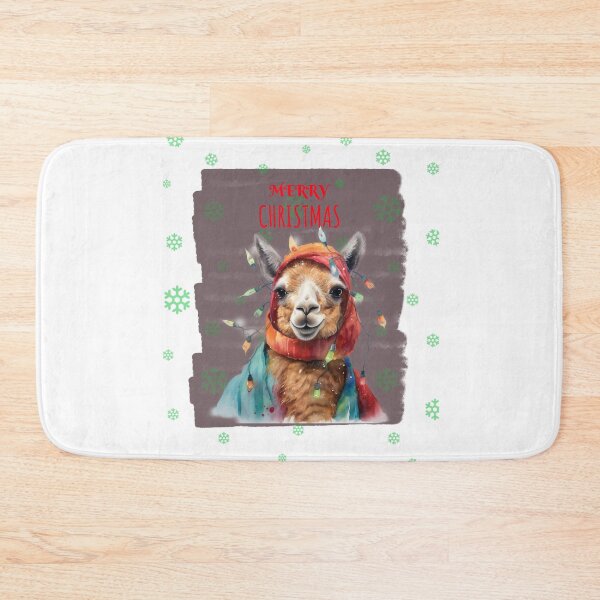 Item preview, Cute Lama in Christmas Tree Lights Festive Mood Xmas Gifts designed and sold by OliveAndSnow.