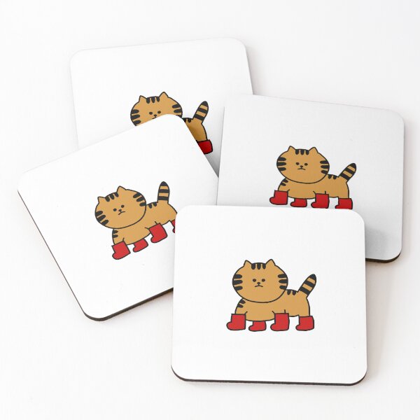 Item preview, a Cat in red boots designed and sold by superbaechoo.