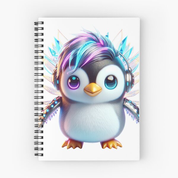 Aperçu de l'œuvre Explorateur glacé - Cyber Penguin créée et vendue par MrAI-Store.