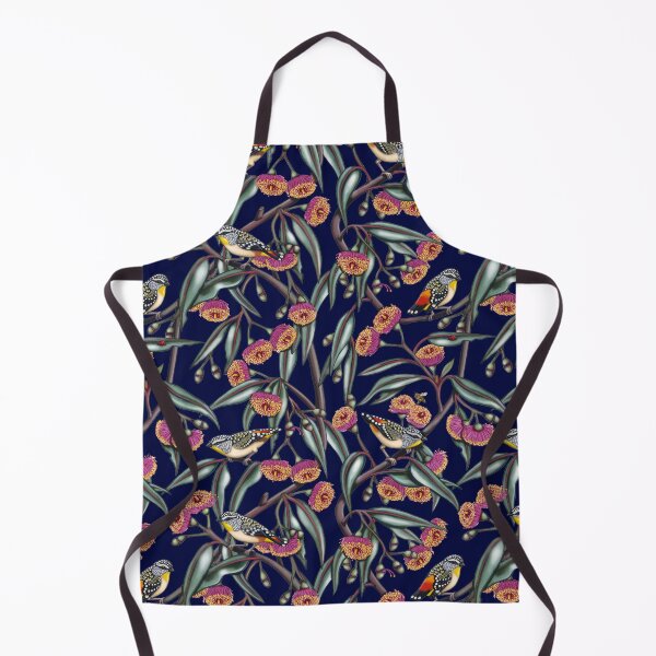 Item preview, Pardalotes in Gum Flowers Repeated Pattern by Australian artist Laural Retz designed and sold by Laural Retz.