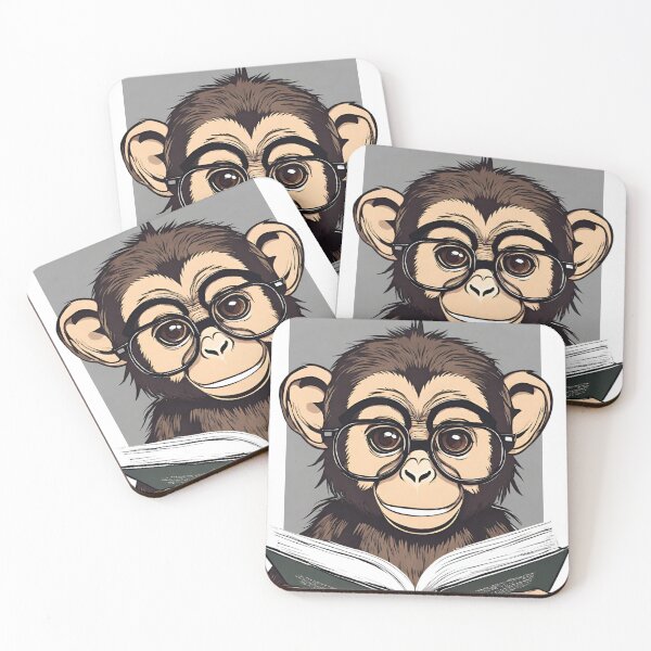 Item preview, monkey reading a book designed and sold by HATIM Belamin.