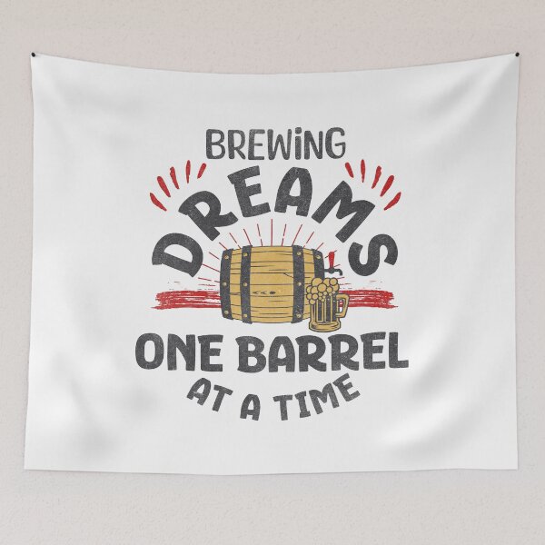 Artikelvorschau, Brewing Dreams ein Fass nach dem anderen T-Shirt entworfen und verkauft von Retro-Rebellion.